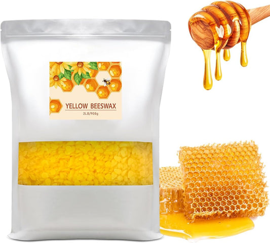 Pure Organic Beeswax Pellets - Versatile DIY Must-Have!