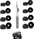 Replacement Ear Tips for TOZO A1 - 8 Pairs with 3-in-1 Cleaner Kit