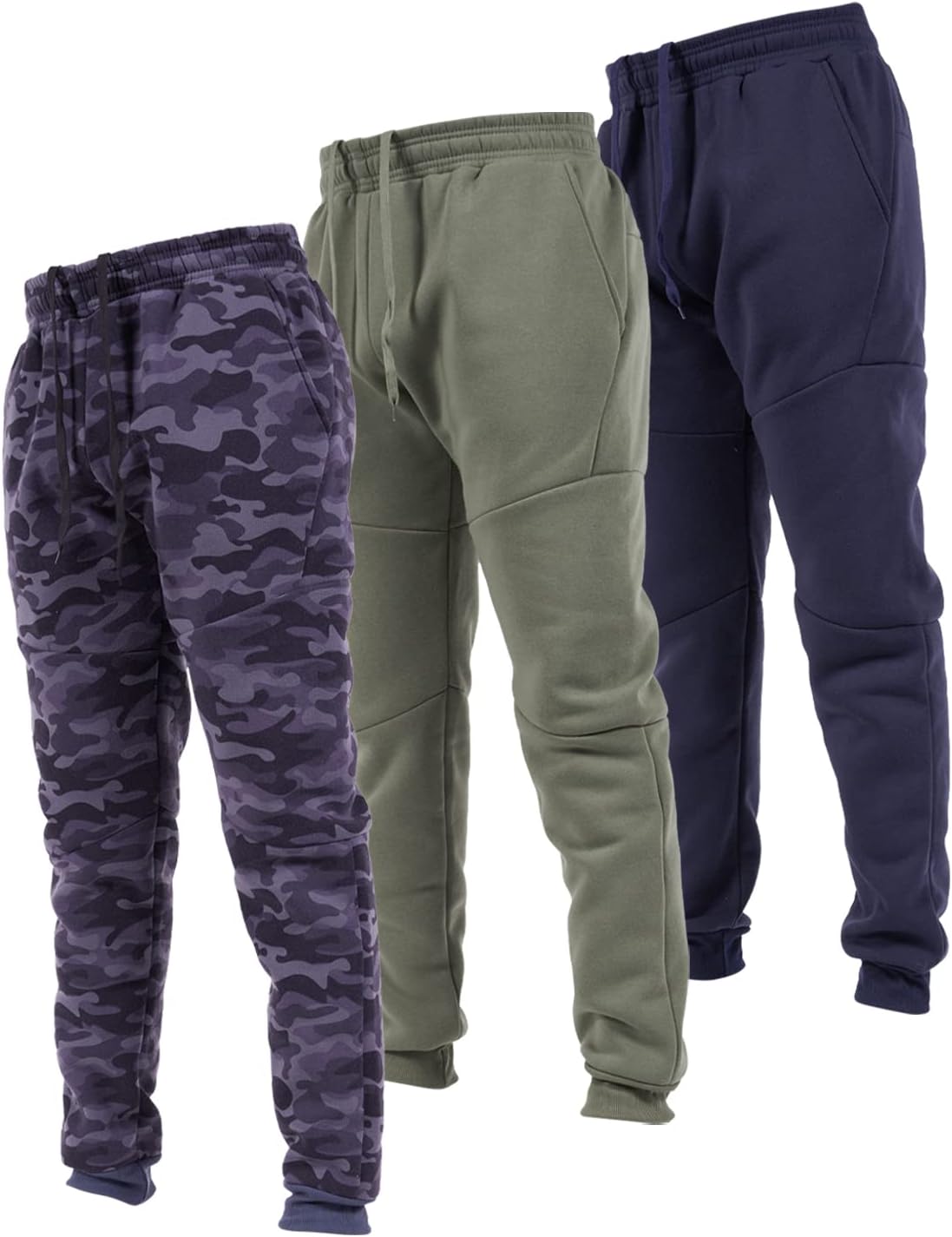 Ultra Performance Fleece Active Tech Joggers for Men - 3 Pack