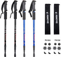 Aihoye Hiking Trekking Poles 2 Pack - Lightweight Collapsible Anti