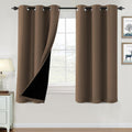 100% Blackout Curtains 42 x 63 in - Thermal Insulated Panels