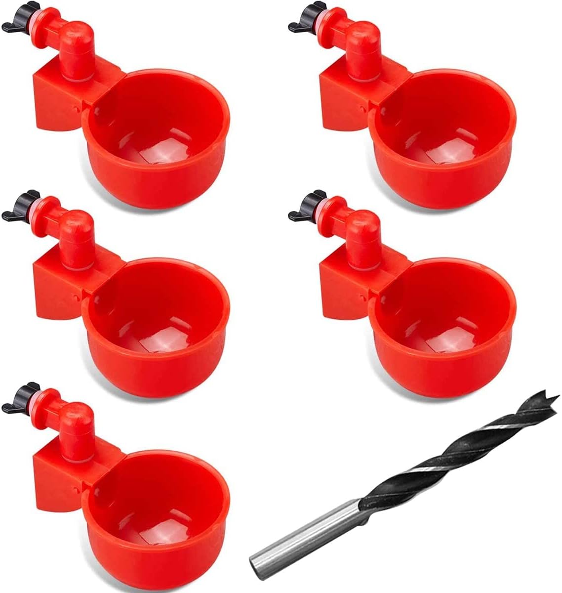 Effortless Hydration: 5x Automatic Poultry Drinker for Various Birds - Esteopt