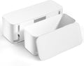 Cable Management Box 2 Pack - Pet Friendly Cord Organizer for Home