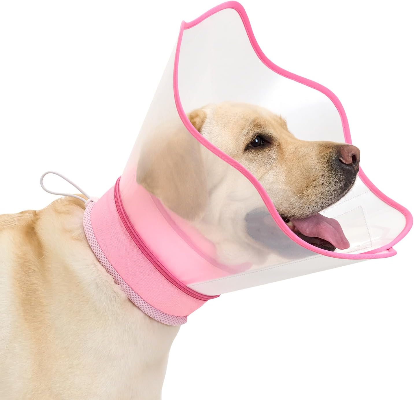 Soft Dog Cone Collar After Surgery - 2-in-1 Adjustable Recovery