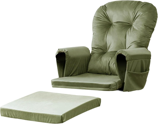 Lucky Monet Velvet Glider Rocker Replacement Cushions Set