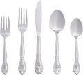 RiverRidge Rose Monogrammed Flatware Set 46 Piece (Style 98XY)