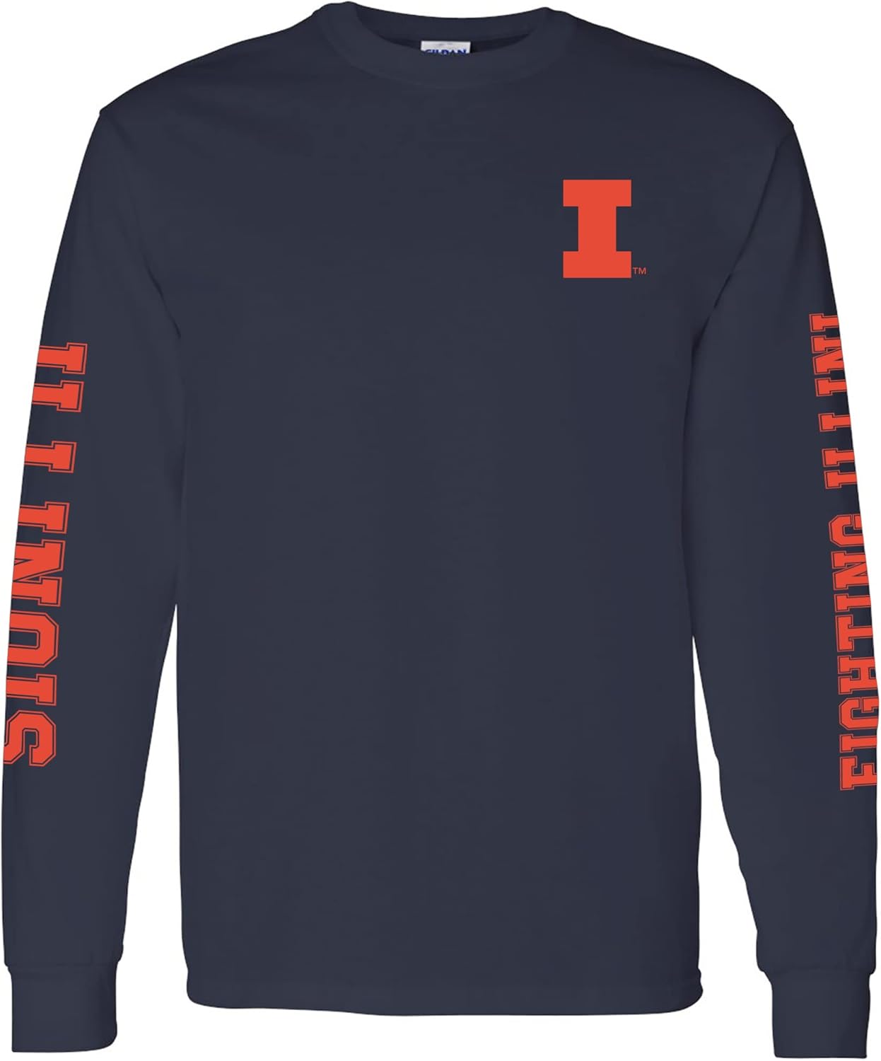 NCAA Double Sleeve Print Long Sleeve Tee for College Fans