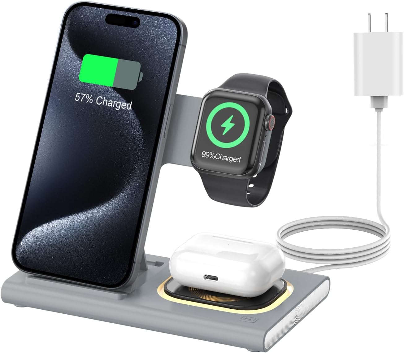 3 in 1 Charging Station for iPhone 17 - Foldable Wireless Dock