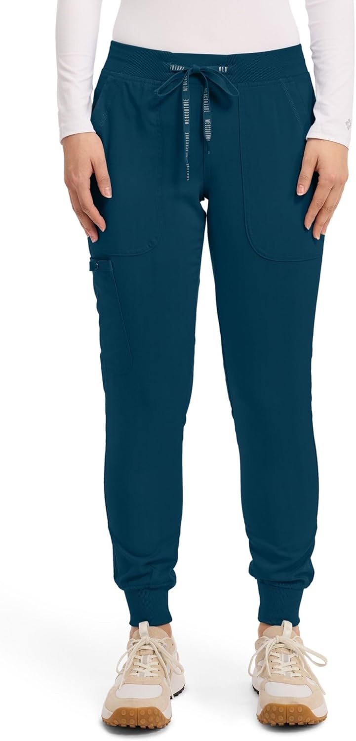 Med Couture Scrub Pants for Women Cargo Jogger with 5 Pockets