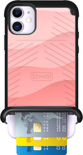 iPhone 11 Case with Card Holder Pink Waves - Wingmate Wallet Case