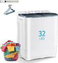 Portable Mini Twin Tub 32lbs Washing Machine - Compact Washer