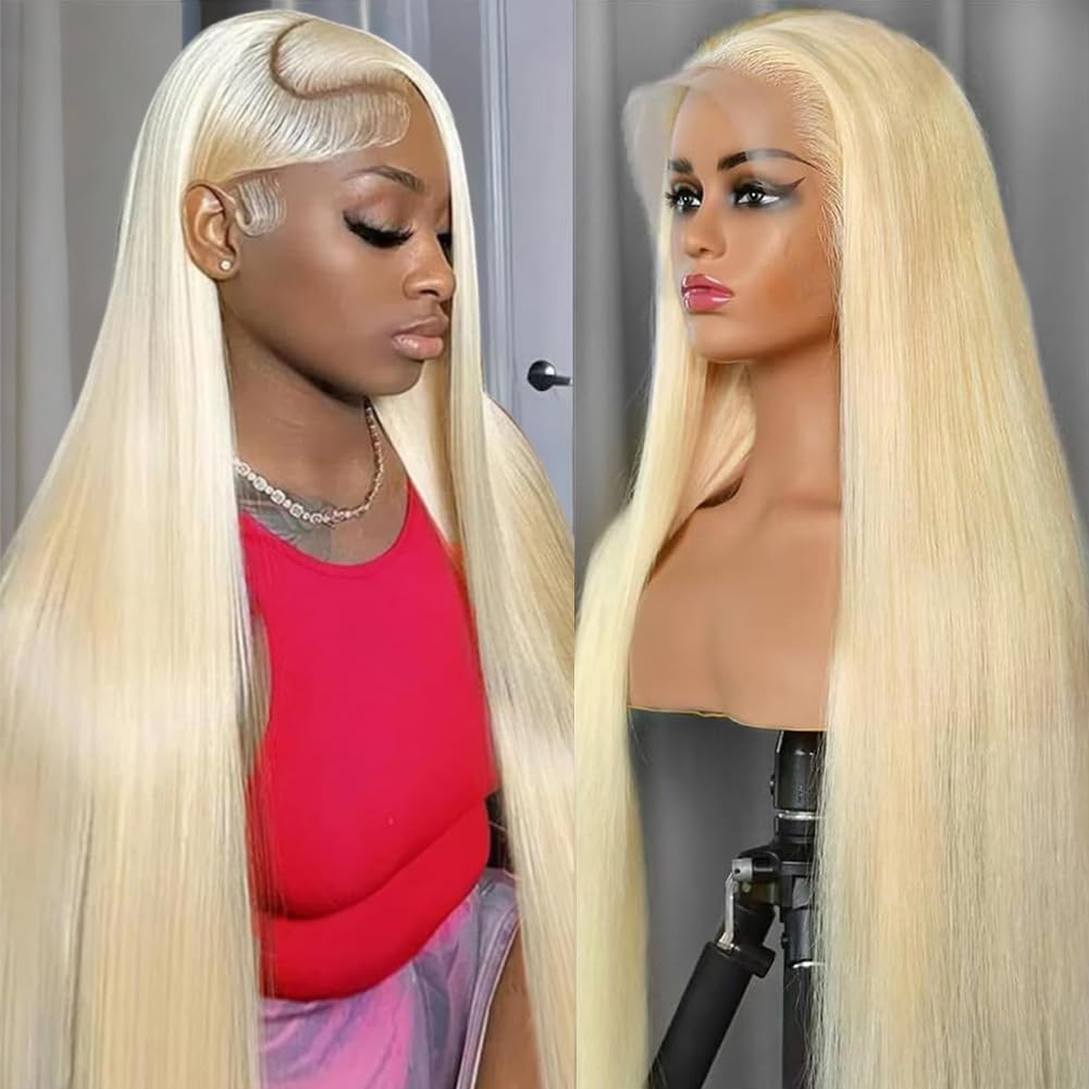 CUTE BEIN 30 Inch 613 Lace Front Wig Human Hair for Glam Looks