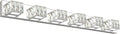 ZUZITO 6-Light Bathroom Vanity Lights - Bright Crystal LED Bar