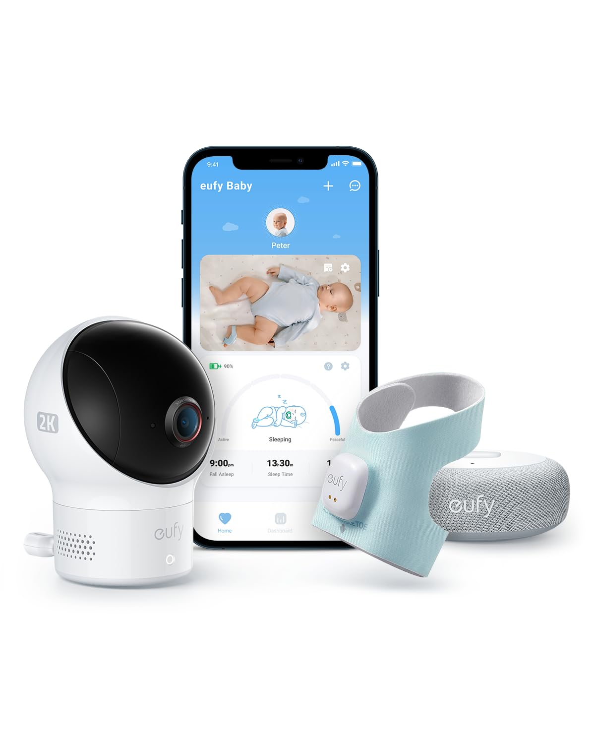 eufy Smart Baby Monitor: Track Sleep & Heart Rate