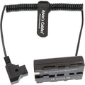 D-Tap to NP-F Dummy Battery Coiled Power Cable for Ninja V - Safe