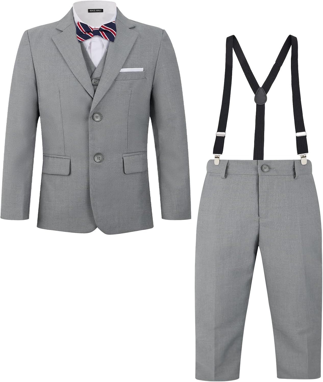 MAGE MALE Boys Multiple Colour Formal Dress Suits Slim Fit Set
