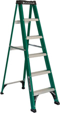 Fiberglass Step Ladder 6 ft - 225 lb Capacity, Pro Top