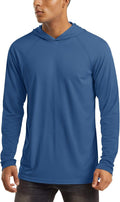 MAGCOMSEN Men's Hooded UPF 50+ Sun Protection Long Sleeve Shirt While