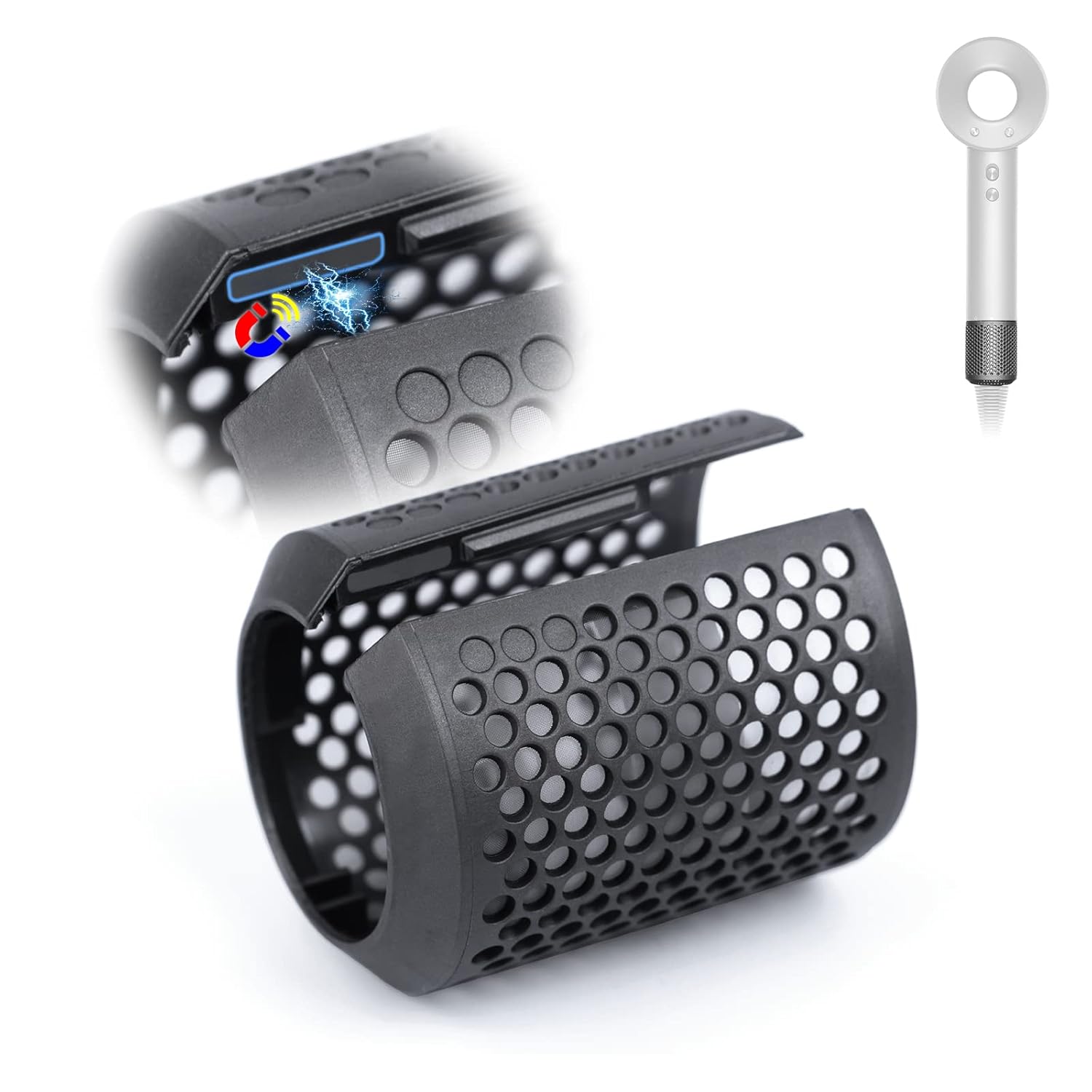 Dyson Supersonic HD02 Magnetic Filter Cover - Enhanced Hair Care