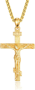Sterling Silver Patron Saint Necklace for Men - 22in Rolo Chain