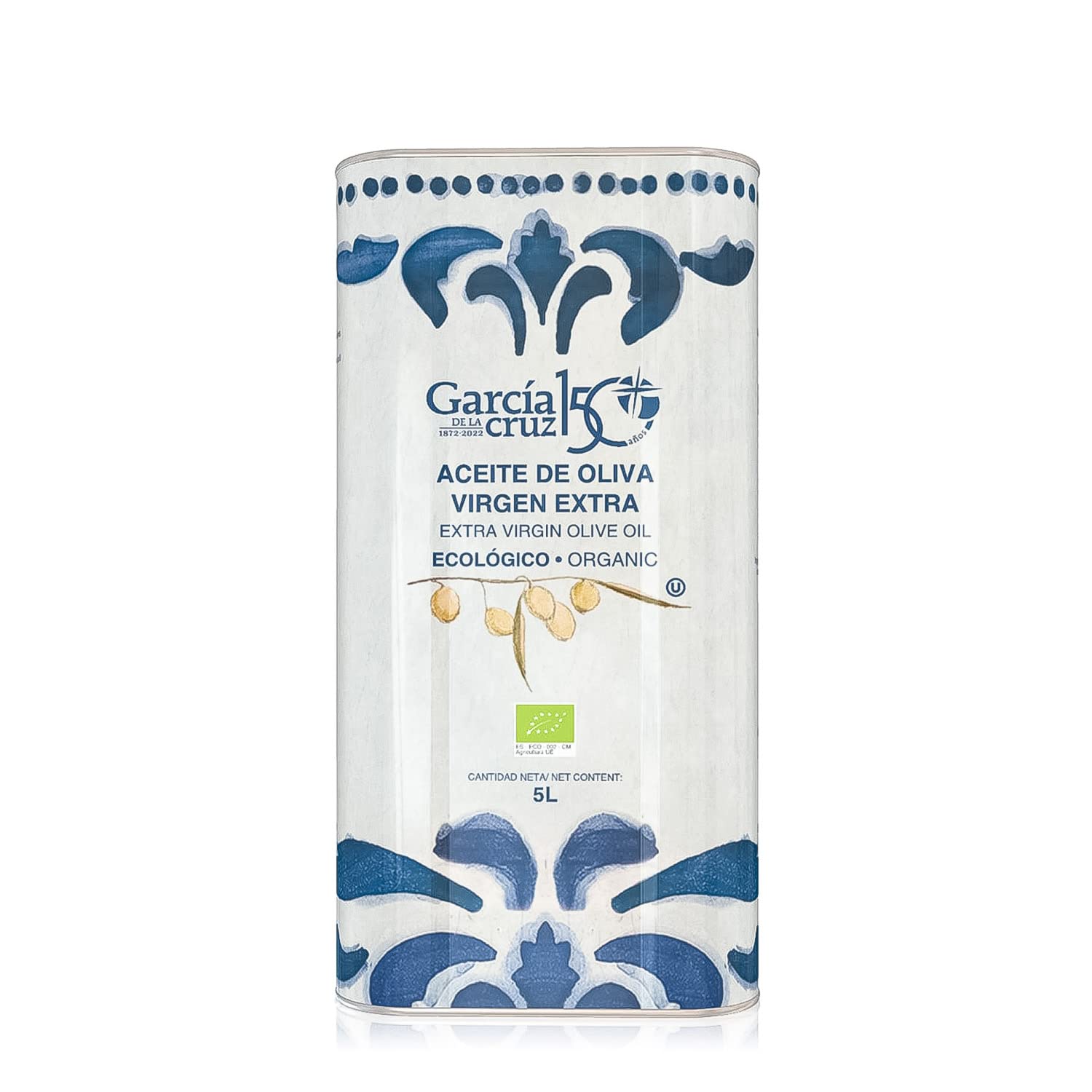 Organic Extra Virgin Olive Oil from Garcia de la Cruz - 5L Can