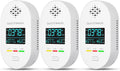 3-Pack Carbon Monoxide Detectors | Plug-in 4-in-1 Home Safety