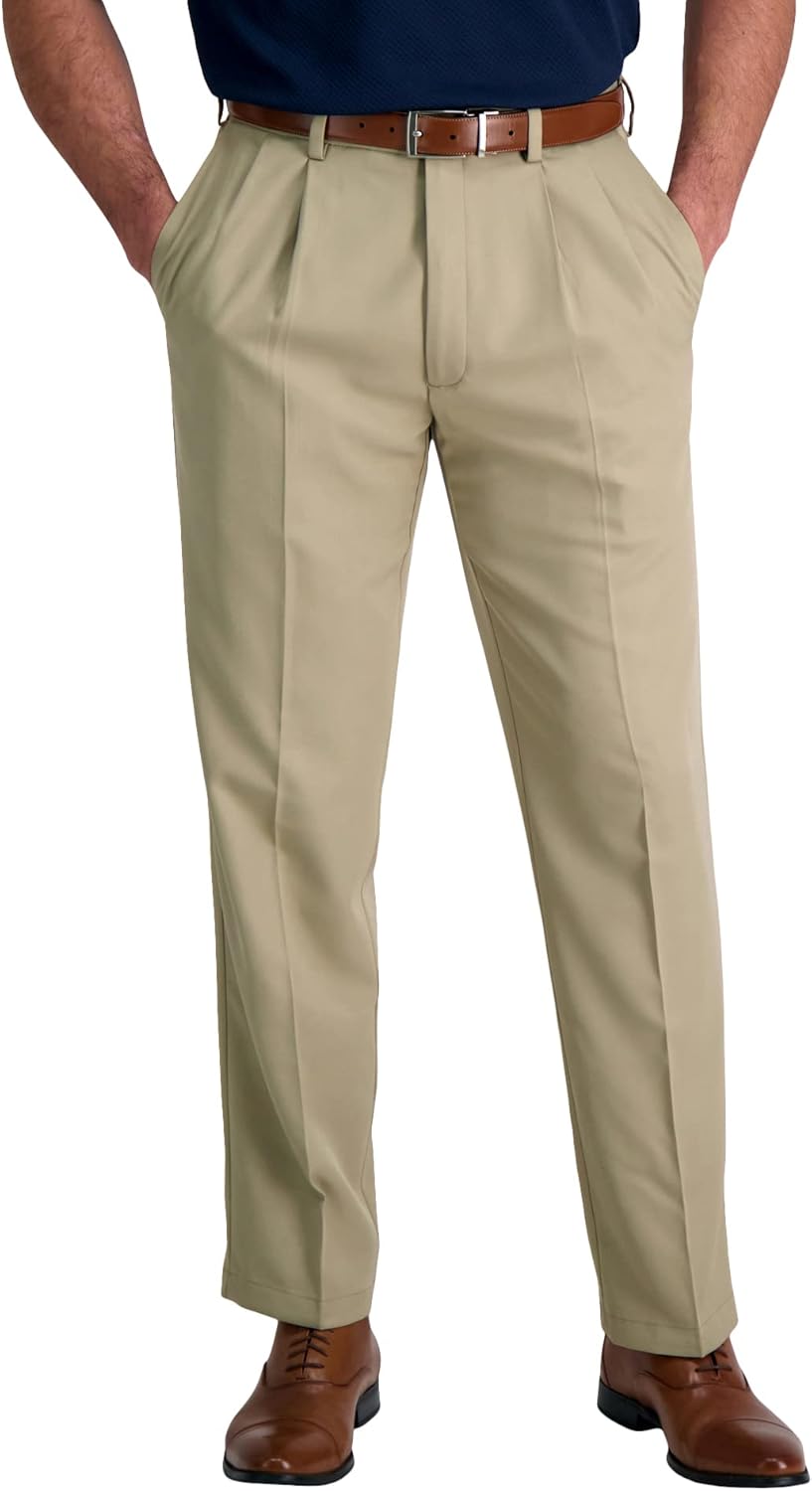 Haggar Men's Cool 18 Pro Classic Fit Pleat Front Pants Review