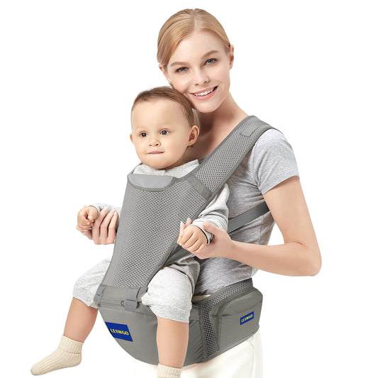 Baby Carrier with Hip Seat for Newborn to Toddler, Adjustable
