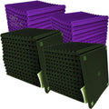 96 Pack Allxinlog Acoustic Foam Panel Wedge 12in x 12in - Reduce Echo