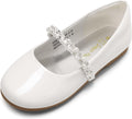 Girls Mary Jane Dress Shoes Ballerina Flats - Sparkly Comfort