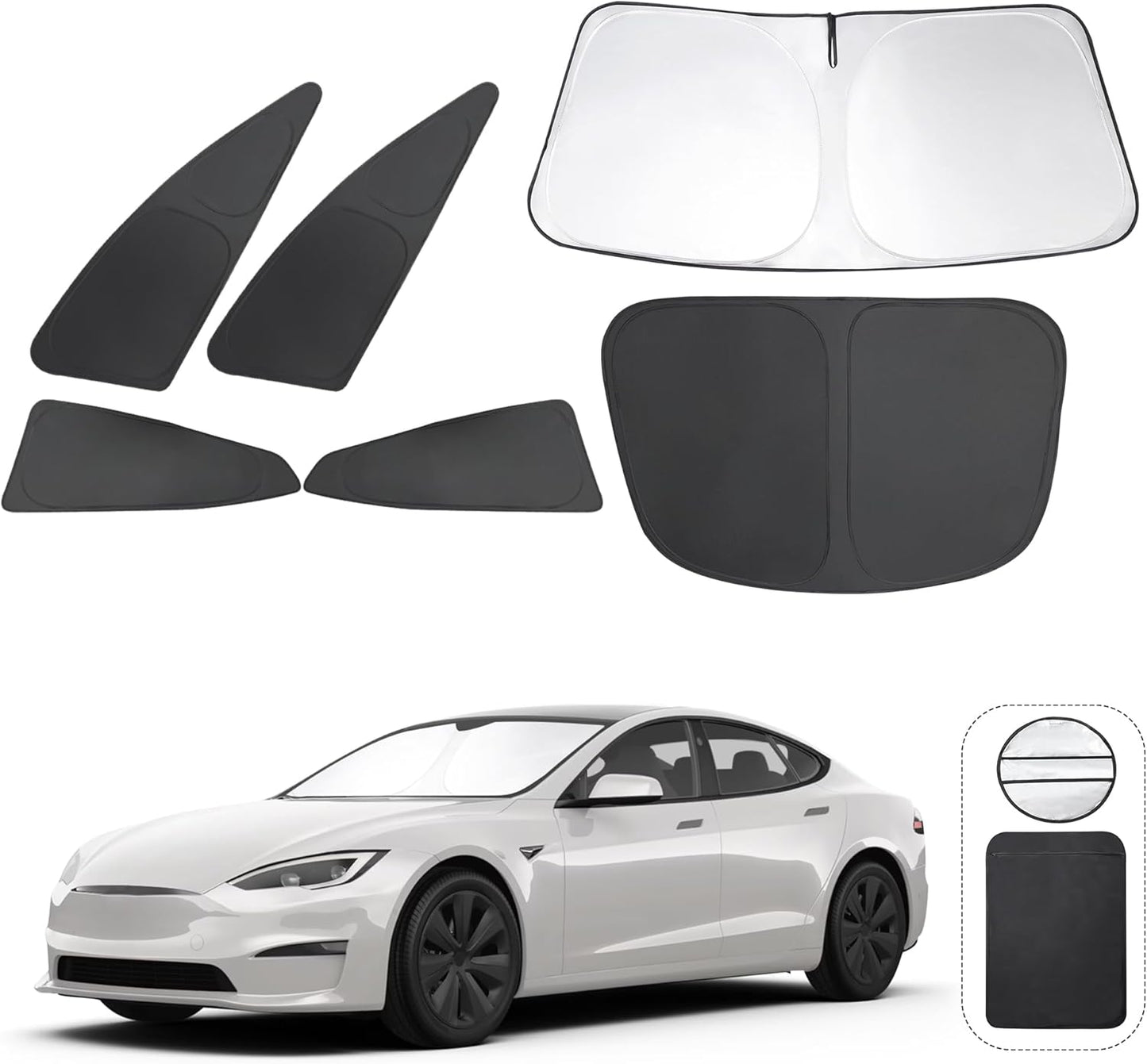 Custom Fit Windshield Sun Shade for Tesla Model S 2023 2024 2025