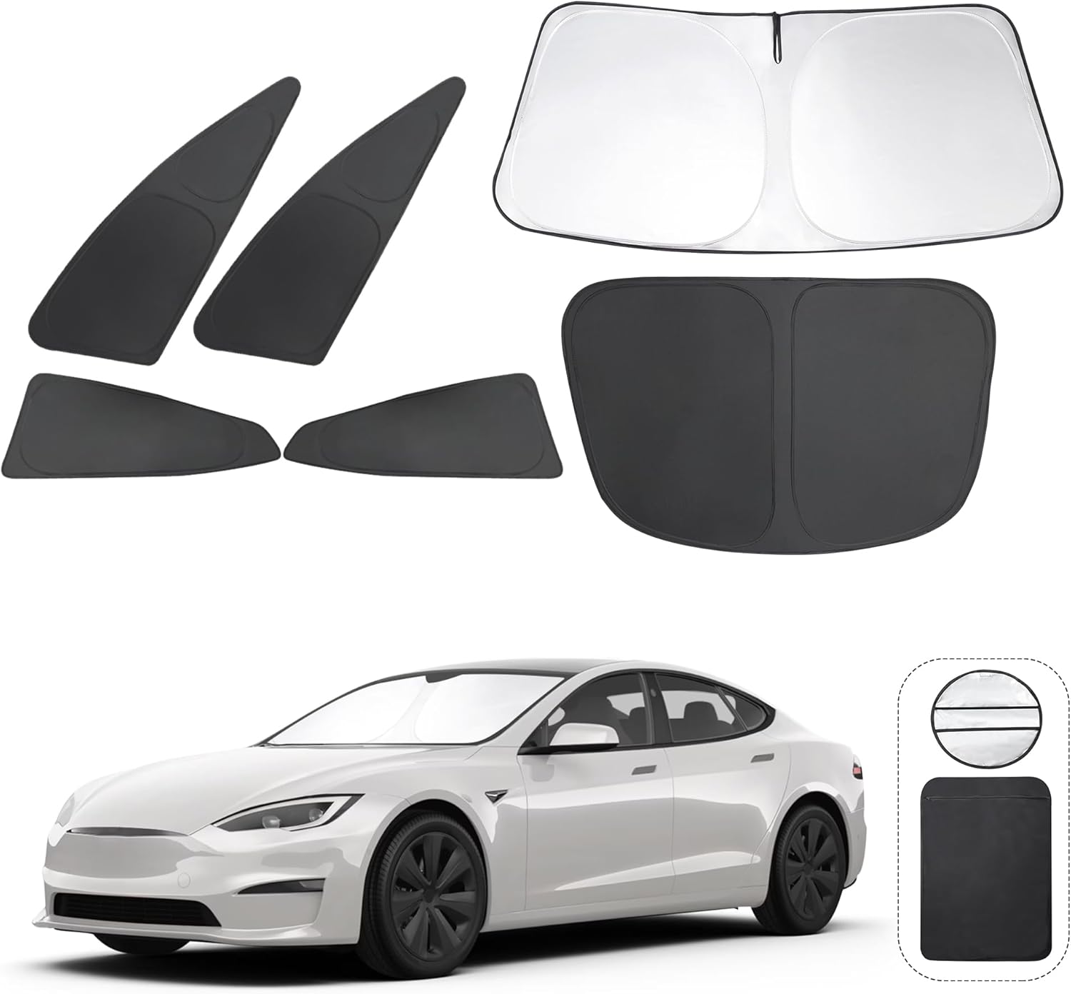 Custom Fit Windshield Sun Shade for Tesla Model S 2023 2024 2025