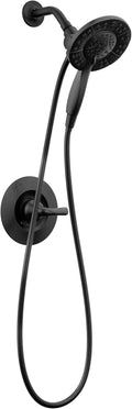 Delta Arvo 14 Series Matte Black Shower Faucet Set with In2ition