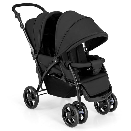 HONEY JOY Double Stroller for Newborn and Toddler Comfort