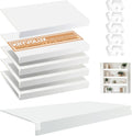 Wire Rack Covers 32x16x3 in 5-Pack - Thick PVC Shelf Liners