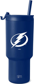 San Jose Sharks 30 oz Insulated Tumbler with Flip Lid and Straws