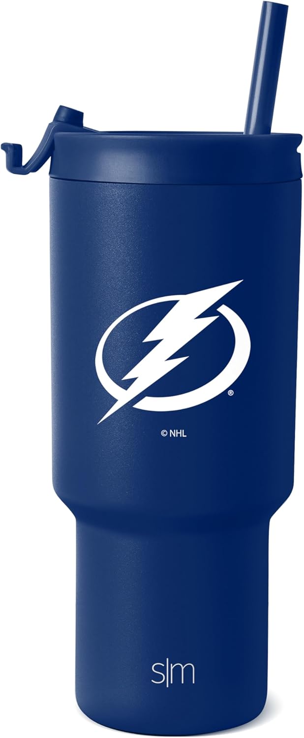 NHL San Jose Sharks 30 oz Tumbler with Flip Lid and Straws