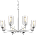 33.5in 8-Light Chandelier for Dining Room and Kitchen Island