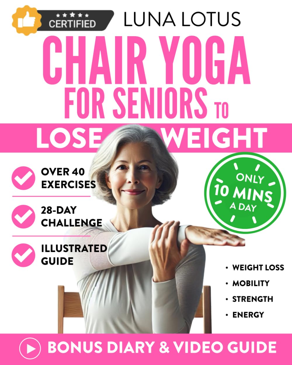 28-Day Chair Yoga: Lose Weight Sitting! (Fitness for Seniors)