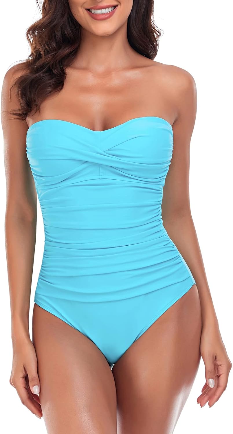 Tummy Control One Piece Swimsuit for Women by RELLECIGA