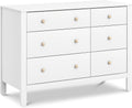 DaVinci Marisol 6-Drawer Dresser in White/Washed Natural - Nursery