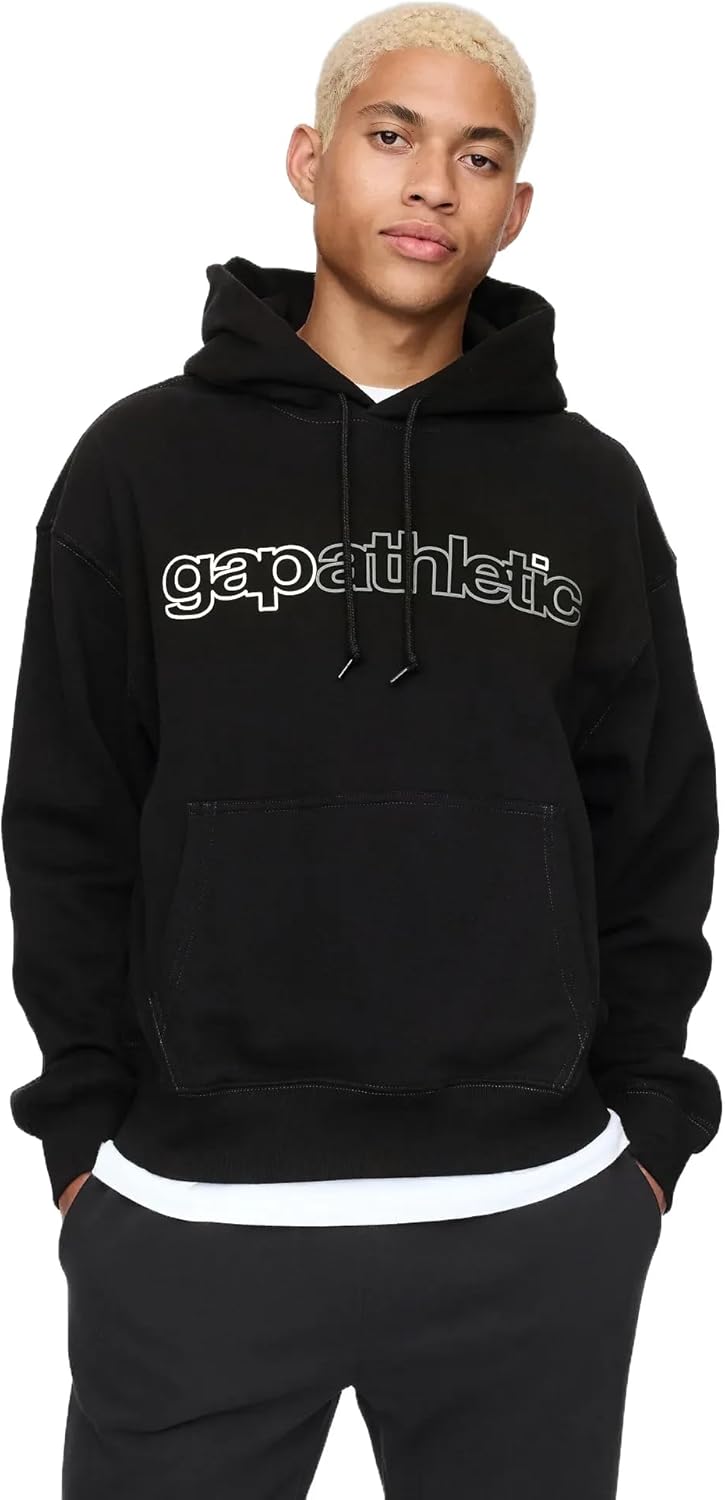 GAP mens Logo Fleece Hoodie - Classic Style for Everyone