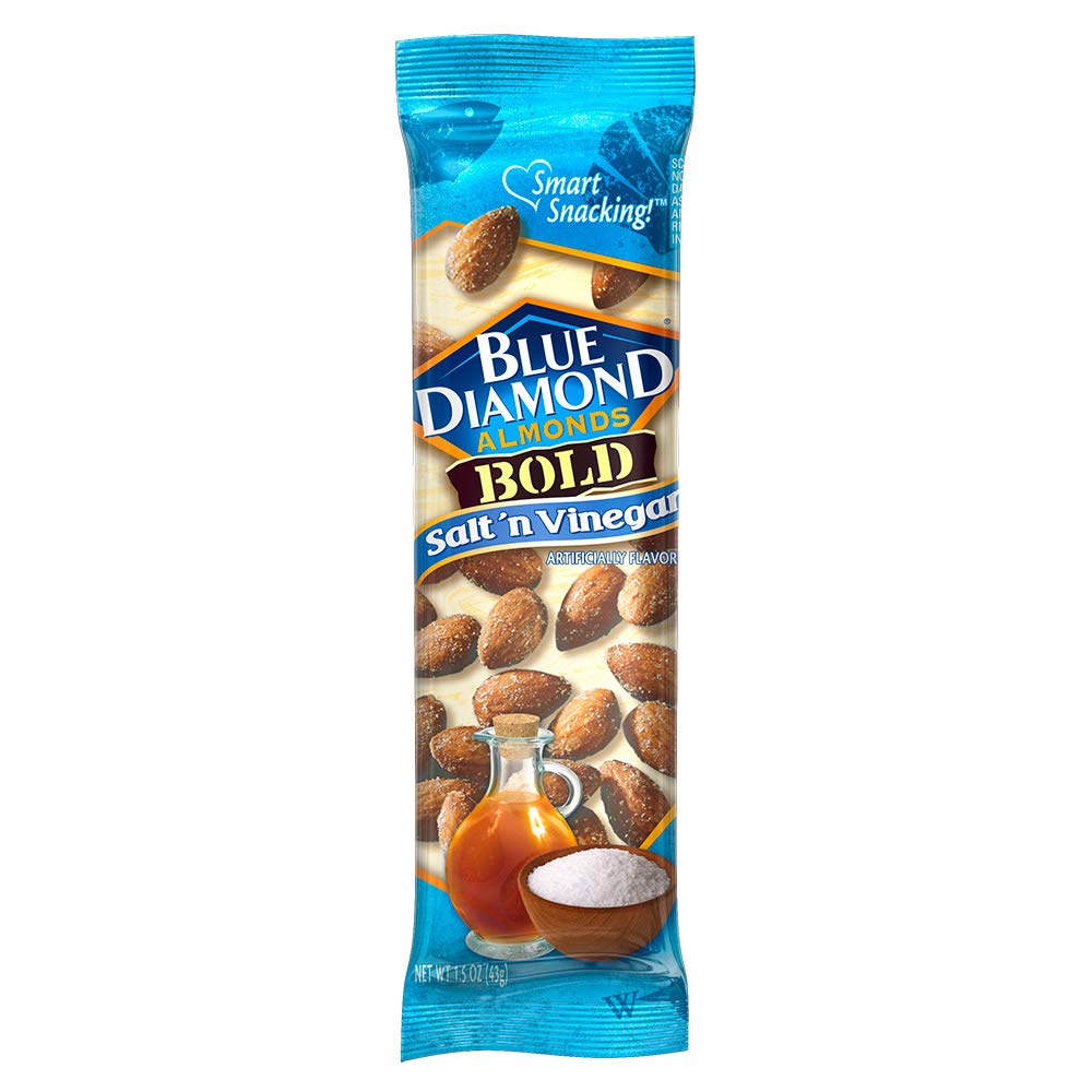 Blue Diamond Salt N' Vinegar Almonds - Tasty Snack Packs