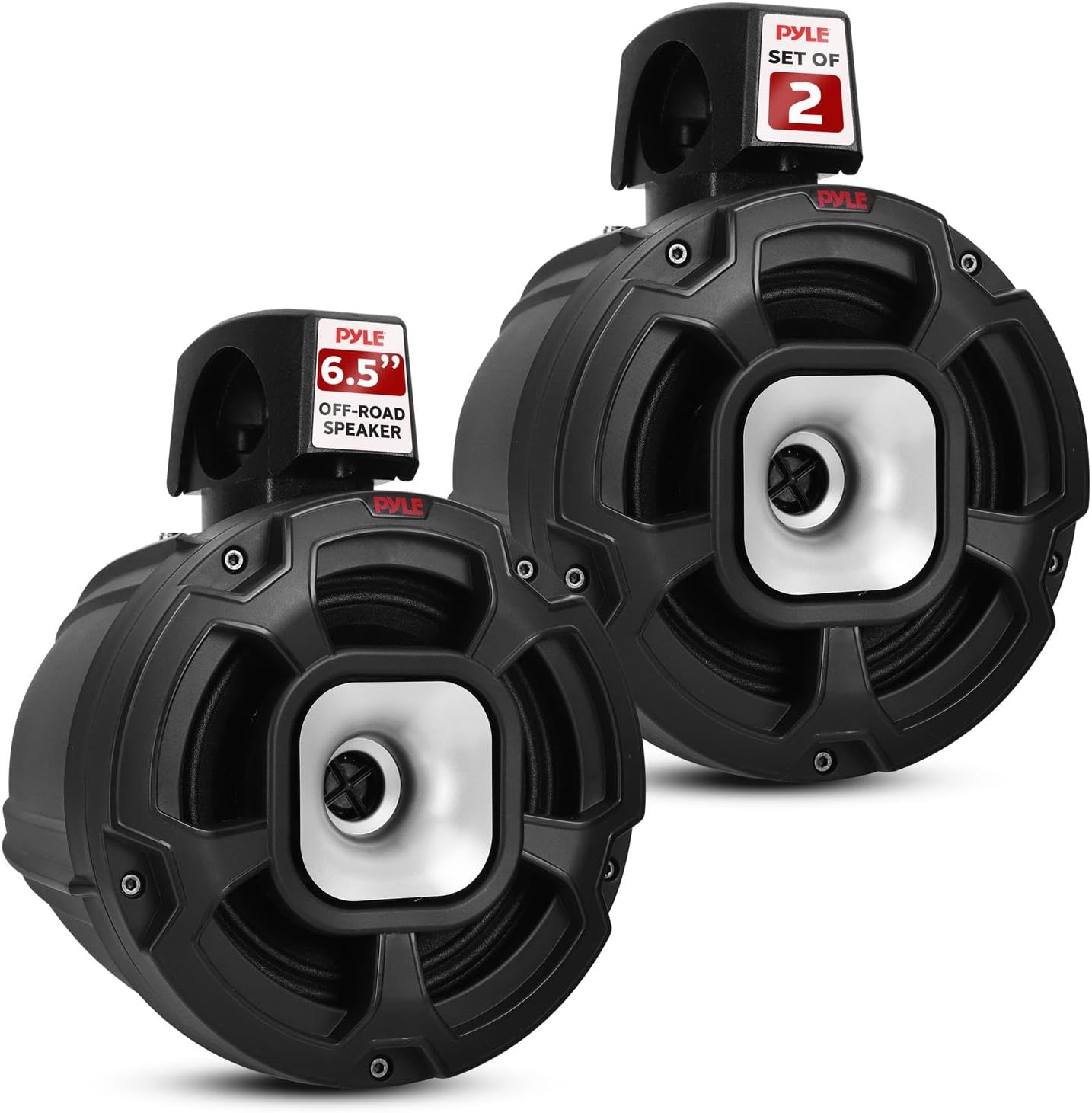 Pyle 6.5 Marine Tower Speakers - Waterproof Powersport Audio