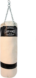 Heavy Duty Black Punching Bag with Chains - Pro Canvas Trainer