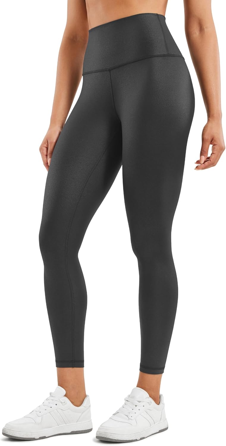 CRZ YOGA Butterluxe Matte Faux Leather Leggings for Women
