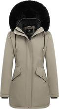 Women's Long Winter Down Coat Thicken Fleece Lined Parka - Warm Shoes