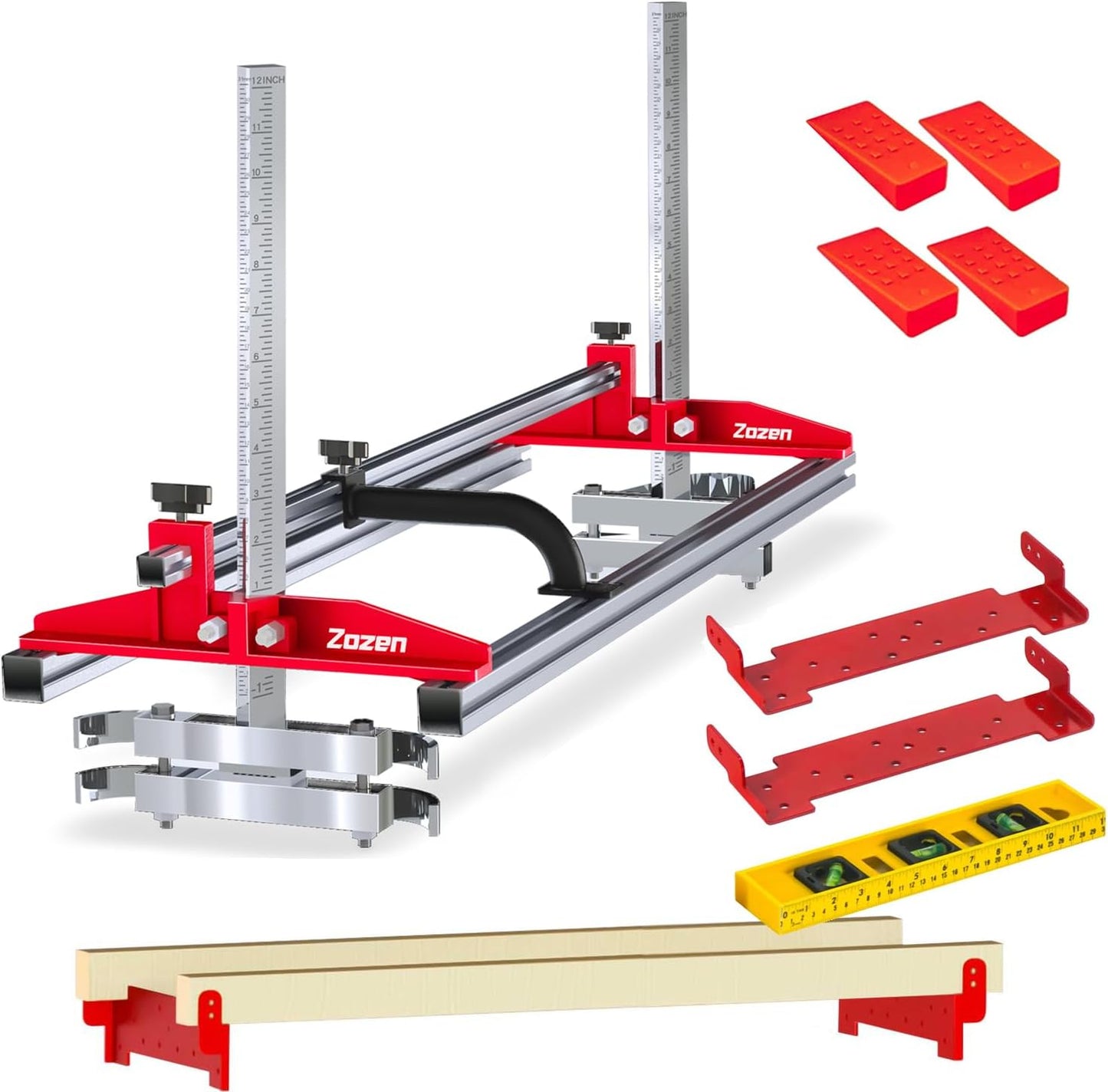 Zozen Chainsaw Mill with Lumber Guide Brackets for Sawmill Use