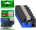 6/Pack LM Tapes LMe115 1/4in White on Clear - Value Pack