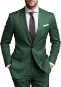 Mens 2 Piece Regular Fit Suit for Men Wedding Prom (Style N82K)